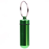 Waterproof Aluminum Pill Box Case Bottle Cache Drug Holder Container Keychain Medicine Box Health Care