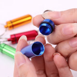 Waterproof Aluminum Pill Box Case Bottle Cache Drug Holder Container Keychain Medicine Box Health Care
