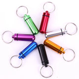 Waterproof Aluminum Pill Box Case Bottle Cache Drug Holder Container Keychain Medicine Box Health Care