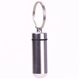 Waterproof Aluminum Pill Box Case Bottle Cache Drug Holder Container Keychain Medicine Box Health Care