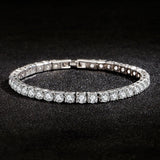 Lihong S925 Silver Zirconia Tennis Bracelet – Elegant Jewelry