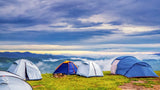 Large Double-Layer Camping Tent – 2 Bedrooms + Living Area, Summer Outdoor Sun Shelter