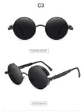 Metal Steam Punk Style Sun Glasses Steampunk Fashion Men Retro Round Sunglasses