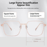 Fashion Trendy Frame Glasses Transparent Ultra-Light Large Anti Blue Light Glasses Protect Eyewear High-Definition Men Women