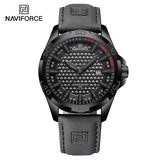 Men’s NAVIFORCE Quartz Watch – Sport, Leather, Waterproof