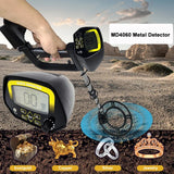 MD-4060 High Sensitivity Metal Detector Professional Underground Gold Detectors Pinpointer Detecting Jewelry Treasure Hunter