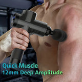Deep Tissue Massage Gun – 30-Speed Electric Muscle Massager for Fitness