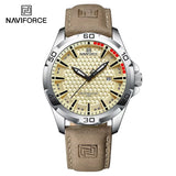 Men’s NAVIFORCE Quartz Watch – Sport, Leather, Waterproof