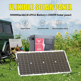 Complete 2000W Solar Power Kit – 110V/220V Inverter, LiFePO4 Battery