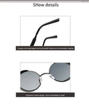 Metal Steam Punk Style Sun Glasses Steampunk Fashion Men Retro Round Sunglasses