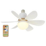 40W LED Ceiling Fan Light with Remote – Dimmable E27 Bulb for Living Room & Study