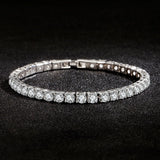 Sterling Silver Tennis Bracelet – Lihong 4mm Zirconia, Women’s Jewelry