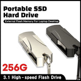 New Mini Portable SSD Hard Drive 3.1 High-speed Flash Drive 256G USB PEN DRIVE External Flash Memory For Laptop Desktop