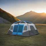 Large Double-Layer Camping Tent – 2 Bedrooms + Living Area, Summer Outdoor Sun Shelter