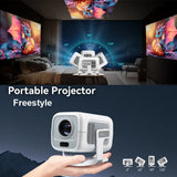 4K Portable Android Projector – 1080P HD, Auto Focus, Home & Outdoor Cinema