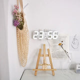 3D LED Digital Clock Wall Decoration Glow Night Mode Decoration for Bedroom Adjustable Electronic Watch Room Decor Aesthetics