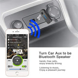 Aux Car Bluetooth 5.0 Receiver 3.5mm 3.5 AUX Jack Stereo Music Audio Car Transmitter Speaker Amplifier Wireless Adapter with Mic