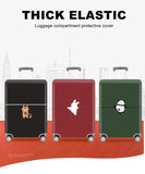 Thick Elastic Animal Prints Luggage Protective Cover Suit for 18-32 Inch Bag Suitcase Covers Trolley Cover Travel Accessories