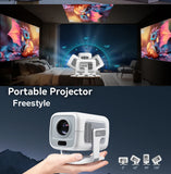 4K Portable Android Projector – 1080P HD, Auto Focus, Home & Outdoor Cinema