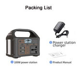 100W Portable Power Station – 76.8Wh Solar Generator & Power Bank