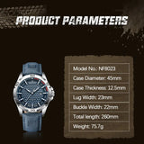 Men’s NAVIFORCE Quartz Watch – Sport, Leather, Waterproof