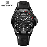 Men’s NAVIFORCE Quartz Watch – Sport, Leather, Waterproof