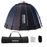 Amaran Light Dome 90 – Quick-Setup Deep Parabolic Softbox for Amaran & Aputure 300c/150c/200xS/60xS/300x/600x Pro