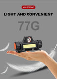 LED Head-Mounted Magnetic Flashlight – Rechargeable Strong Light for Night Fishing & Outdoor Use
