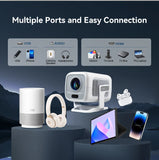 4K Portable Android Projector – 1080P HD, Auto Focus, Home & Outdoor Cinema