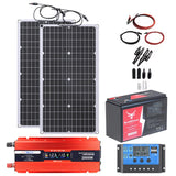 Complete 2000W Solar Power Kit – 110V/220V Inverter, LiFePO4 Battery