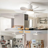40W LED Ceiling Fan Light with Remote – Dimmable E27 Bulb for Living Room & Study