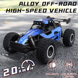 New RC Car 1:16 2WD with LED Light 2.4G 20KM/H High Speed Off-Road Climbing Remote Control Car