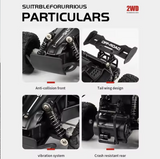 New RC Car 1:16 2WD with LED Light 2.4G 20KM/H High Speed Off-Road Climbing Remote Control Car