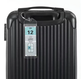 4 Pieces Cruise Tags Luggage Tag Holders with Zip Seal & Steel