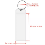 4 Pieces Cruise Tags Luggage Tag Holders with Zip Seal & Steel