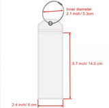 4 Pieces Cruise Tags Luggage Tag Holders with Zip Seal & Steel