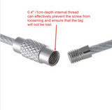 4 Pieces Cruise Tags Luggage Tag Holders with Zip Seal & Steel