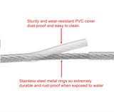 4 Pieces Cruise Tags Luggage Tag Holders with Zip Seal & Steel