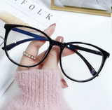 New Large Frame Anti Blue Light Eyeglass Frame Reading Glasses Fresh And Simple Style