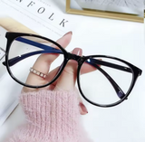 New Large Frame Anti Blue Light Eyeglass Frame Reading Glasses Fresh And Simple Style
