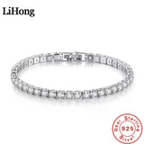 Lihong S925 Silver Zirconia Tennis Bracelet – Elegant Jewelry