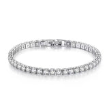 Sterling Silver Tennis Bracelet – Lihong 4mm Zirconia, Women’s Jewelry