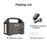 100W Portable Power Station – 76.8Wh Solar Generator & Power Bank