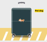 Thick Elastic Animal Prints Luggage Protective Cover Suit for 18-32 Inch Bag Suitcase Covers Trolley Cover Travel Accessories