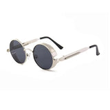 Metal Steam Punk Style Sun Glasses Steampunk Fashion Men Retro Round Sunglasses