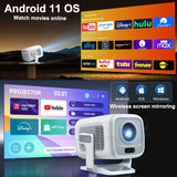 4K Portable Android Projector – 1080P HD, Auto Focus, Home & Outdoor Cinema