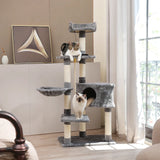 Cat Tower Condo for Large Cats - Multi-Level Entertainment & Scratching Perch