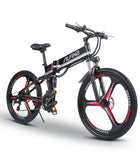 26” Folding Electric Mountain Bike – 250W, Dual Suspension