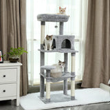 Cat Tower Condo for Large Cats - Multi-Level Entertainment & Scratching Perch
