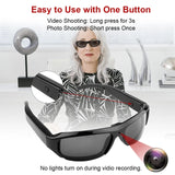 Wearable HD 1080P Glasses Camera – Portable Video Recorder
